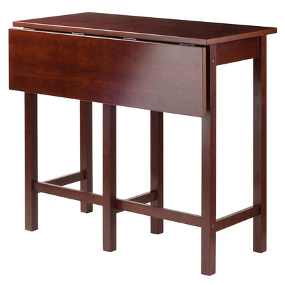 childrens table and chair sets | CasaFoyer Versatile High Table Set | Foldable Leaf | 2 Square Leg Stools | Space-Saving | Functional | Antique Walnut Finish | Easy Assembly | 39.37W x 30D x 35.43H | casafoyer.myshopify.com