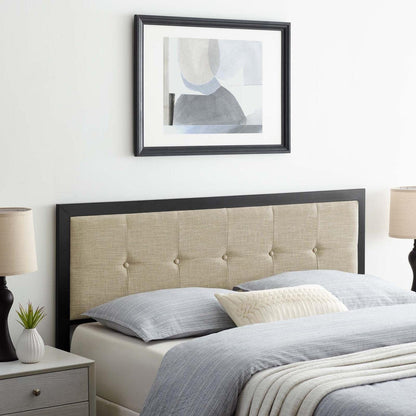 headboards | CasaFoyer Teagan Tufted Fabric King Headboard | Contemporary Sophistication | Vintage Charm | Plush Texture | Dense Foam Cushioning | Durable Metal Frame | casafoyer.myshopify.com