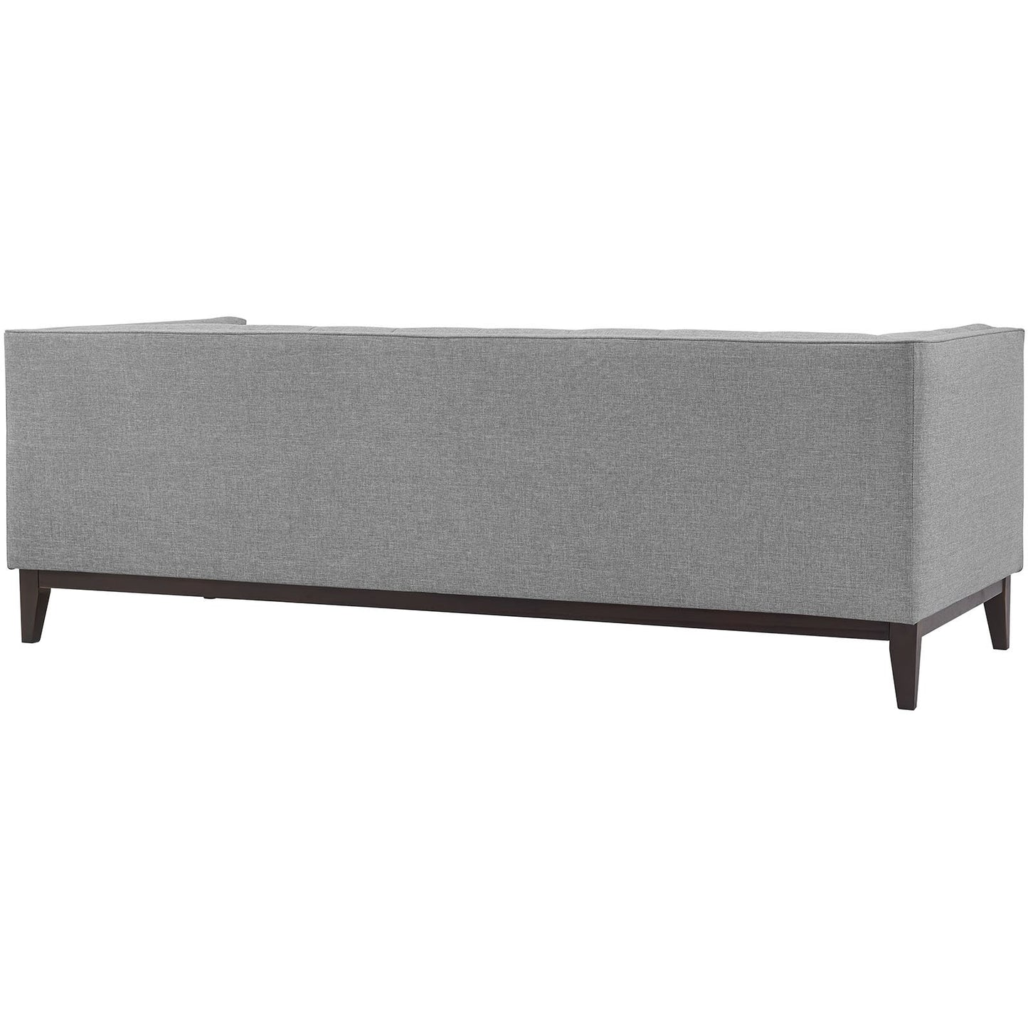 sofas | Serve Sofa | Elegant Tufted Button Upholstery | High-Quality Polyester | Dense Foam Cushioning | Walnut Stained Wood Legs | Ideal for Living Rooms & Reception Areas | Includes 1 Serve Sofa | casafoyer.myshopify.com