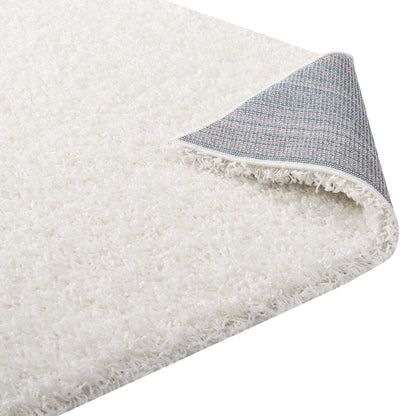 Carpet & Rugs | CasaFoyer Enyssa Solid Shag Area Rug | Durable Polypropylene | Traditional & Modern Styles | Cozy 2 High Pile | Non-Shedding | Stain Resistant | Easy to Maintain | 5x8 Size | Ivory White | casafoyer.myshopify.com