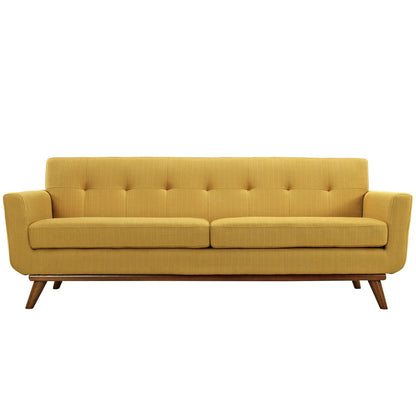 kitchen and dining room sets | CasaFoyer Engage Sofa | Elegant Curves | Generously Sized Cushions | Relaxation Space | Tufted Buttons | Cherry Wood Legs | Durable Frame | Engage Loveseat Included | casafoyer.myshopify.com
