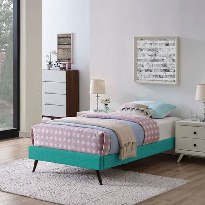 Bed | CasaFoyer Loryn Platform Bed | Solid Wood Frame | Polyester Upholstery | Wooden Slat Support | Memory Foam Compatible | Stylish Headboard Options | casafoyer.myshopify.com