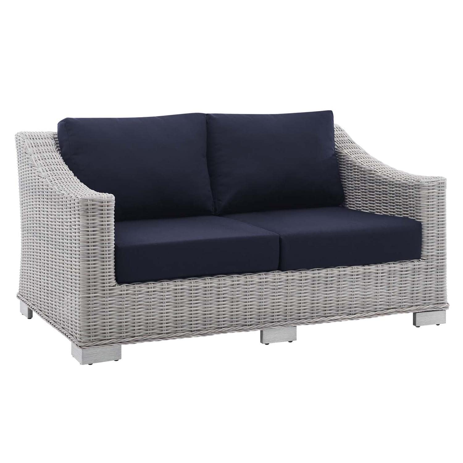kitchen and dining room sets | CasaFoyer Conway Outdoor Patio Sunbrella Wicker Rattan 4-Piece Furniture Set | Stylish & Comfortable | UV-Resistant | Durable | Washable Covers | Sofa, Loveseat, Armchair, Coffee Table | casafoyer.myshopify.com