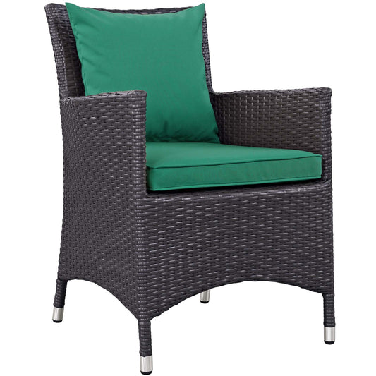 patio bistro sets | CasaFoyer Convene Outdoor Sectional Dining Armchair | Synthetic Rattan | Aluminum Frame | Weather-Resistant Cushions | Patio, Backyard, Poolside | casafoyer.myshopify.com