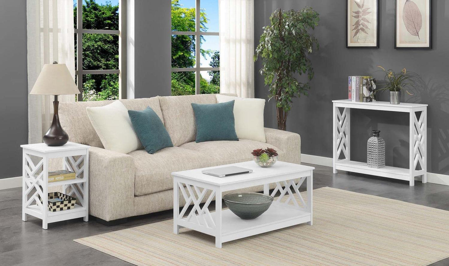 TABLE | Ergode Titan Console Table with Shelf | Transitional Style | Sleek Design | Ample Storage | Durable MDF Construction | Versatile Placement | Non-Lead-Based Paint | Titan Collection Compatible | casafoyer.myshopify.com