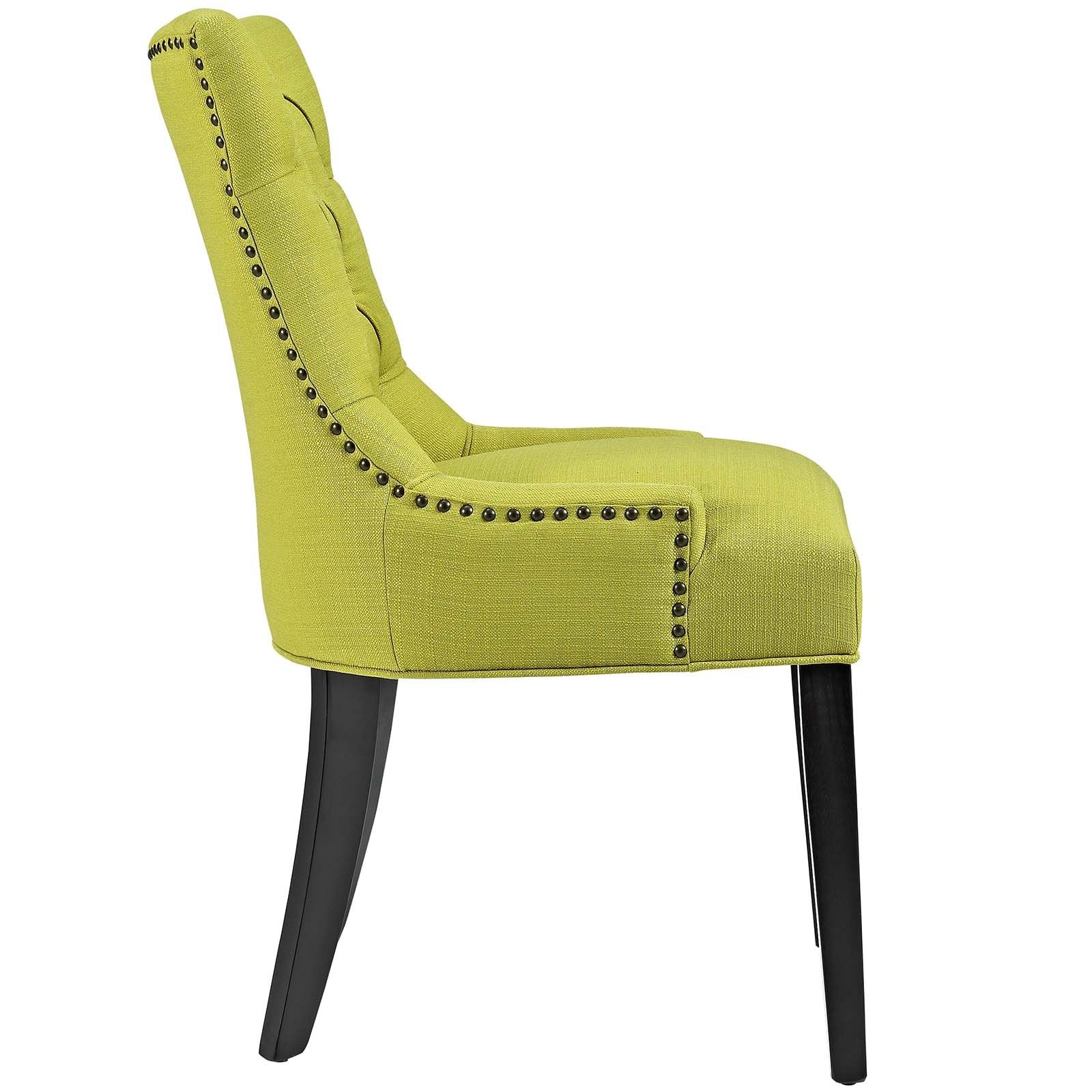 home office desk chairs | CasaFoyer Regent Tufted Button Upholstered Fabric Parsons Dining Chair | Elegant & Comfortable | Perfect for Dining & Living Rooms | Wheatgrass | casafoyer.myshopify.com