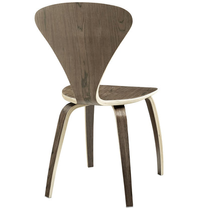 home office desk chairs | CasaFoyer Vortex Chair | Molded Wood | Comfortable Waterfall Seat | V-Shaped Back | Dark Walnut | Exceptional Design & Functionality | casafoyer.myshopify.com