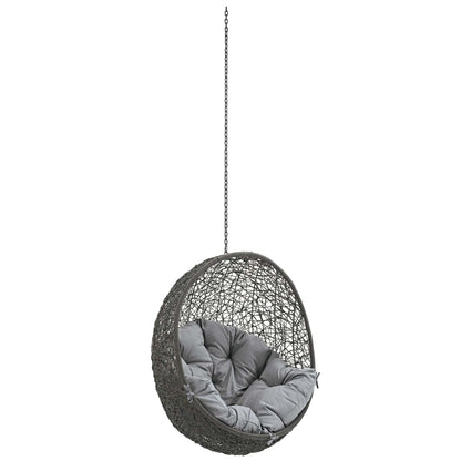 porch swings | Ergode Hide Outdoor Patio Swing Chair | Tranquil Island Escape | Synthetic Rattan Weave | All-Weather Cushion | Powder-Coated Steel Frame | Adjustable Chain | UV Resistant | Indoor/Outdoor Lounge Furniture | casafoyer.myshopify.com