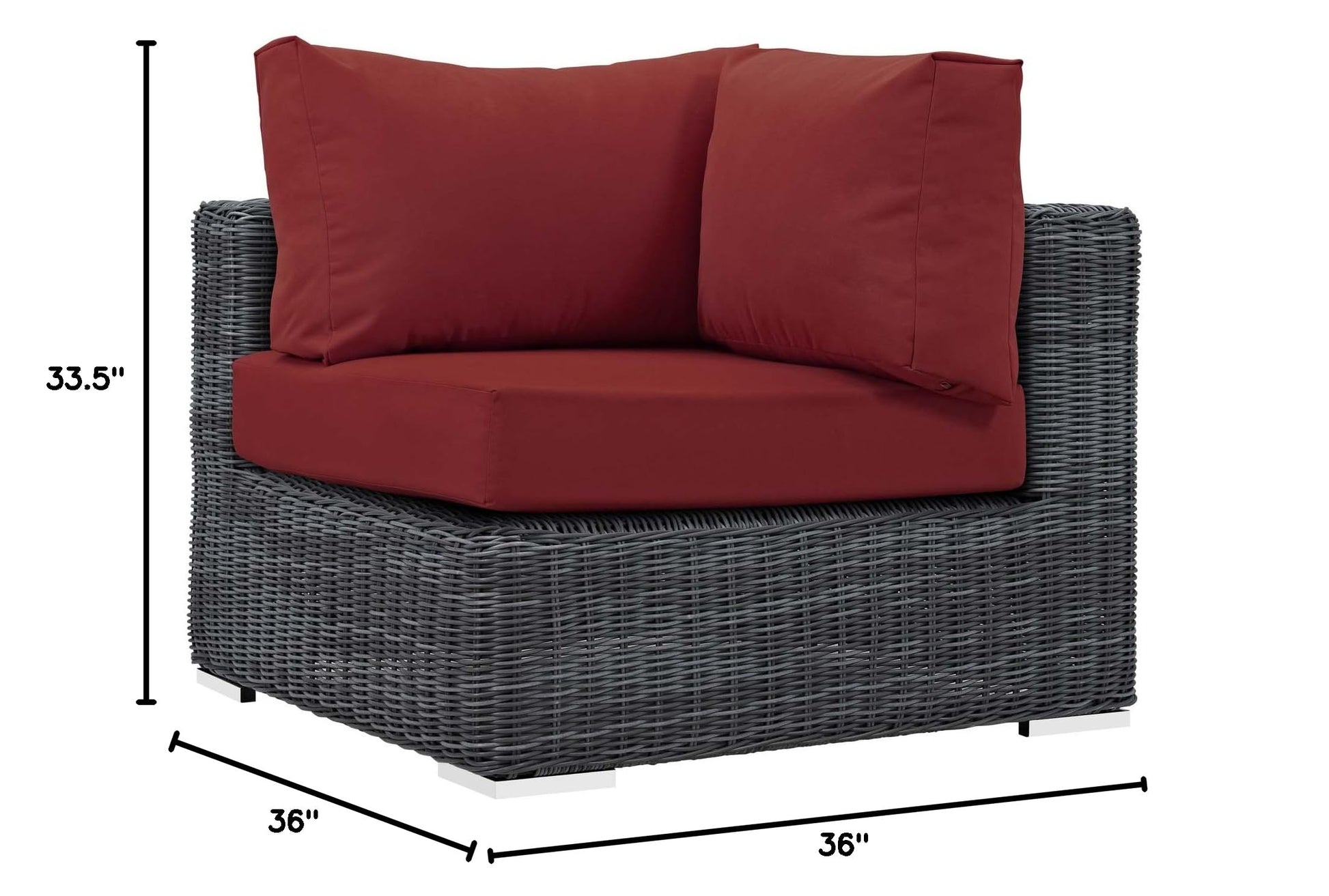 Patio Furniture Sets | Summon Outdoor Patio Corner | Two-Tone Rattan Weave | Sunbrella Fabric | UV Protection | Aluminum Frame | casafoyer.myshopify.com