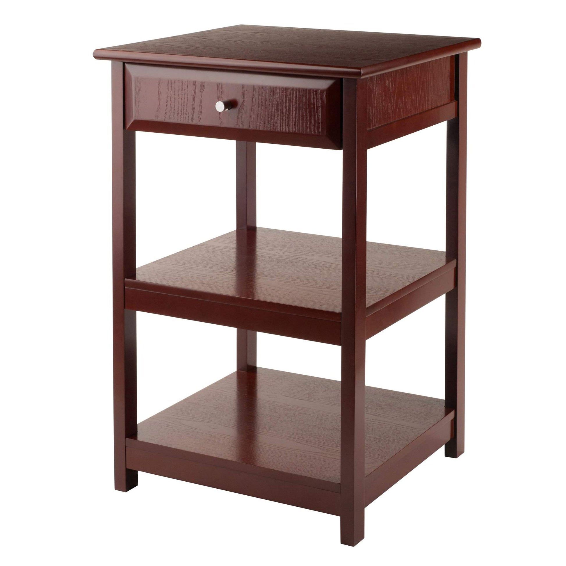 TABLE | Ergode Delta Printer Table | Ample Space for Printer & Storage | Walnut Finish | Composite Wood | Easy Assembly | 20.8W x 20.2D x 30.7H | casafoyer.myshopify.com