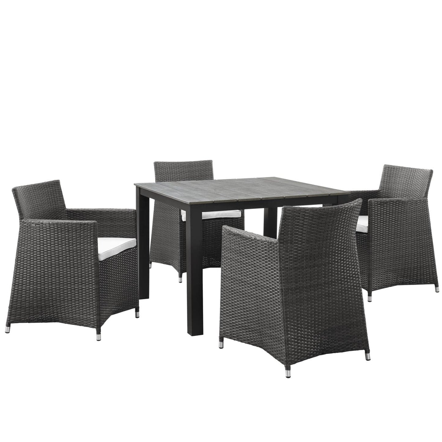 Patio Furniture Sets | Junction Outdoor Patio Dining Furniture Set | Synthetic Rattan | All-Weather Cushions | Fully Assembled | Ideal for Modern Patios | casafoyer.myshopify.com