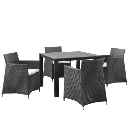 Patio Furniture Sets | Junction Outdoor Patio Dining Furniture Set | Synthetic Rattan | All-Weather Cushions | Fully Assembled | Ideal for Modern Patios | casafoyer.myshopify.com