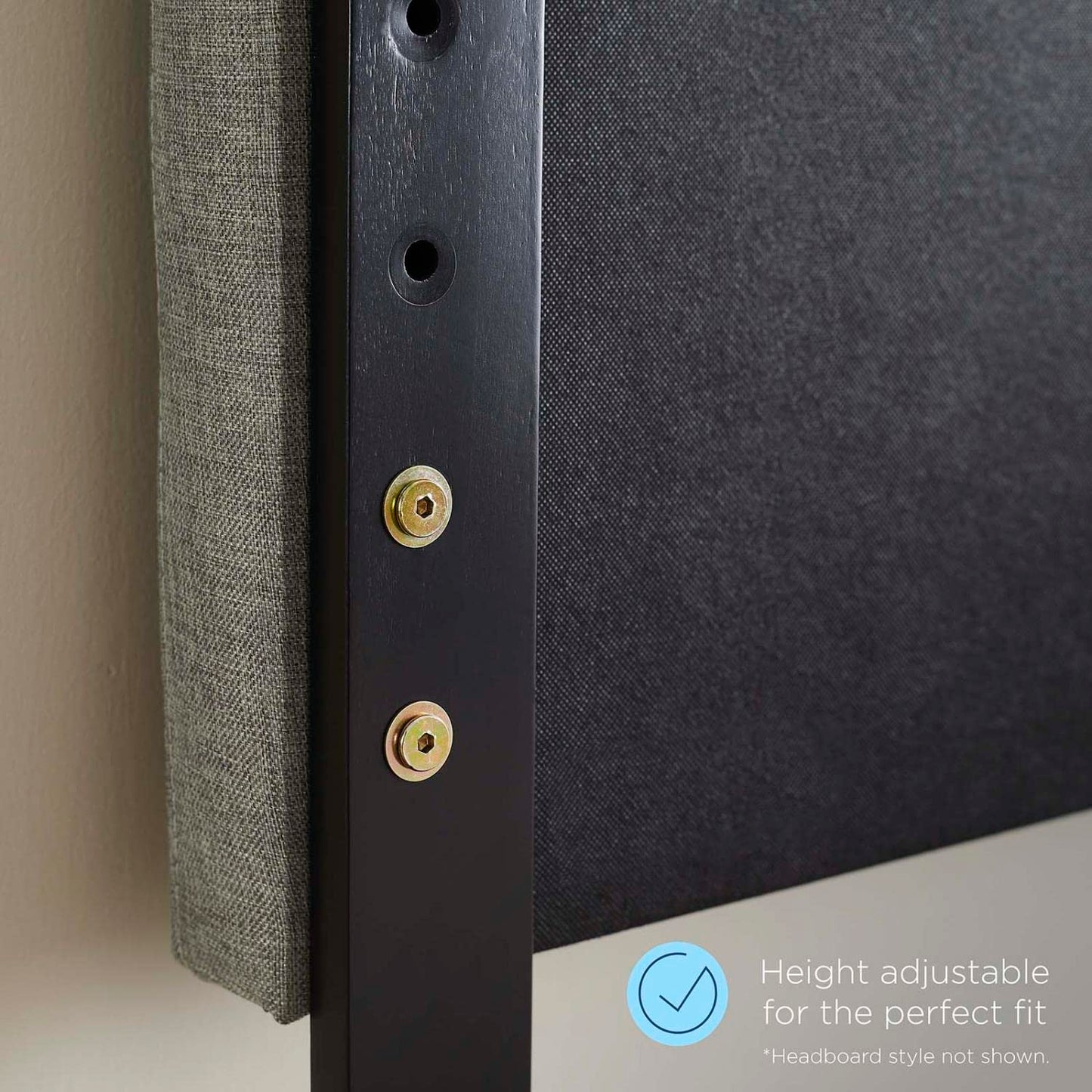 headboards | CasaFoyer Robbie Wood Queen Headboard | Vintage-Inspired Retro Charm | Natural Aesthetics | Fits Billie & Margo Collections | Durable Rubberwood & MDF Veneer | Customizable | Gray | casafoyer.myshopify.com