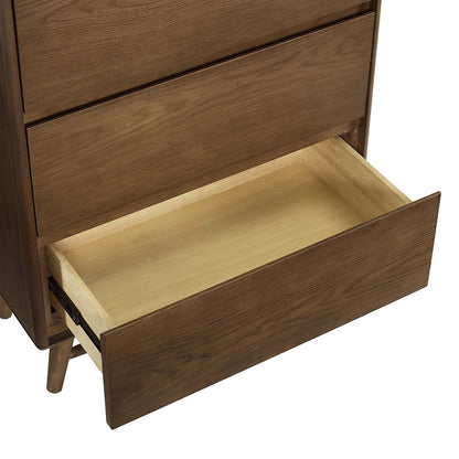 DRESSER | CasaFoyer Talwyn Wood Chest | Rustic Charm meets Retro Design | Chestnut Finish | High-quality Wood | Splayed Frame | 4 Spacious Drawers | Farmhouse Aesthetics & Contemporary Style | casafoyer.myshopify.com