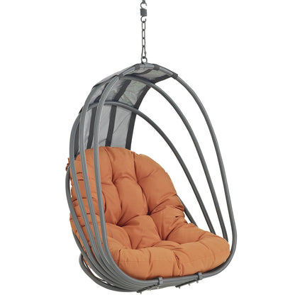 porch swings | Ergode Whisk Outdoor Patio Hanging Swing Chair | Adjustable Chain | Weather-Resistant Cushion | UV Protection | Sun Shade | casafoyer.myshopify.com