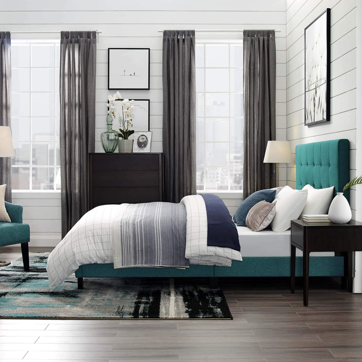 adjustable bed bases | CasaFoyer Melanie Full Platform Bed | Chic Elegance | Button Tufted | Upholstered Fabric | Wood Frame | No Box Spring | 800 lbs Weight Capacity | casafoyer.myshopify.com