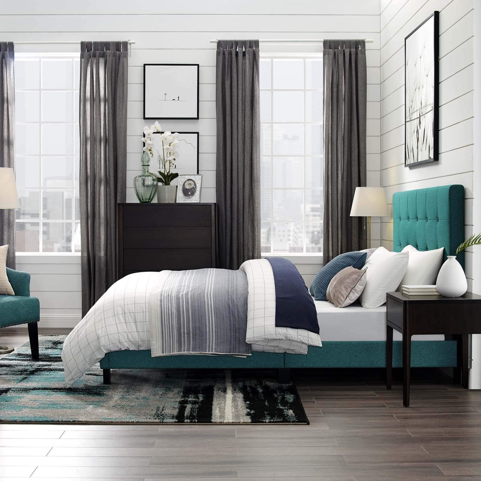 adjustable bed bases | CasaFoyer Melanie Full Platform Bed | Chic Elegance | Button Tufted | Upholstered Fabric | Wood Frame | No Box Spring | 800 lbs Weight Capacity | casafoyer.myshopify.com