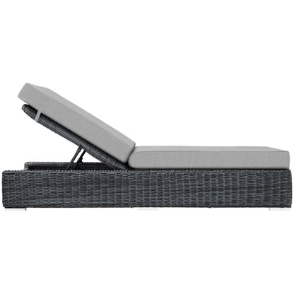 home office desk chairs | CasaFoyer Summon Outdoor Patio Chaise Lounge | Two-Tone Rattan Weave | Sunbrella Cushions | Durable & Stylish | Patio, Backyard, Poolside | UV Protected | Powder-Coated Aluminum Frame | 1 Lounge | casafoyer.myshopify.com