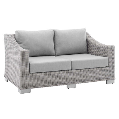 kitchen and dining room sets | CasaFoyer Conway Outdoor Patio Sunbrella Wicker Rattan 4-Piece Furniture Set | Stylish & Comfortable | UV-Resistant | Water-Resistant Covers | Easy Assembly | casafoyer.myshopify.com