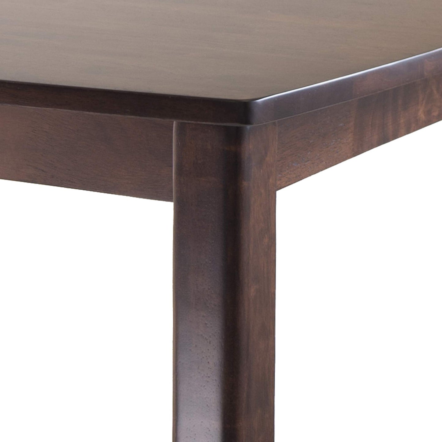 TABLE | CasaFoyer  Wood Inglewood High Table | Elegant & Versatile | Tapered Legs & Curved Profile | Walnut Finish | Fits Small Spaces | Accommodates 4 Guests | Easy Assembly | 33.86 W x 33.86 D x 38.9 H | casafoyer.myshopify.com
