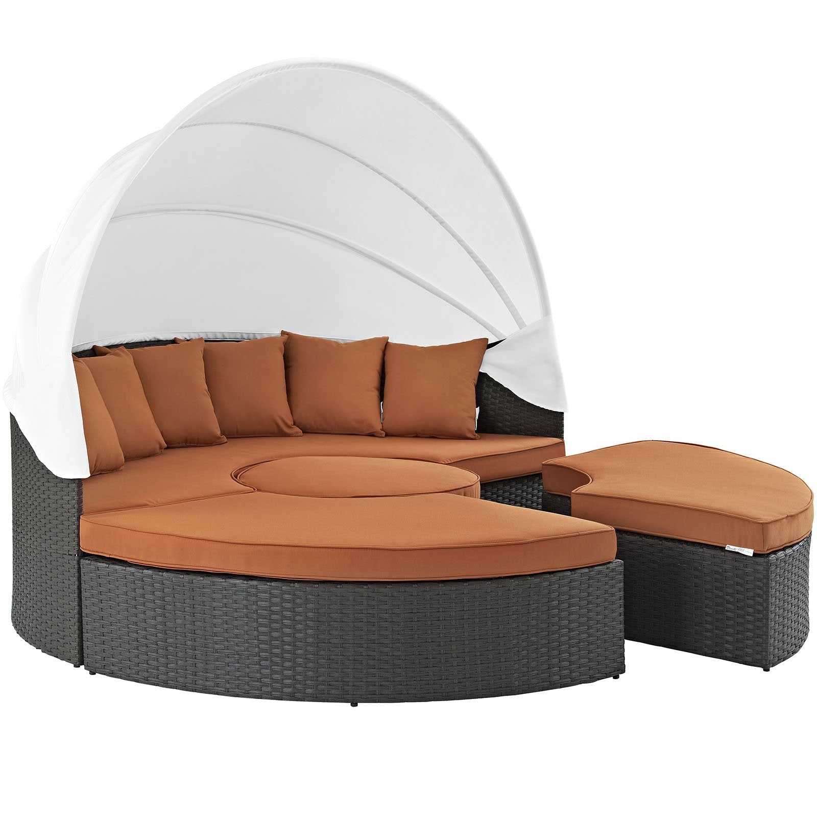 executive chairs | CasaFoyer Sojourn Outdoor Patio Furniture Collection | Sectional Sofa Daybed with Retractable Canopy | Sunbrella Cushions | Synthetic Rattan Weave | UV Protection | Aluminum Frame | Includes Bed, Coffee Table, Ottomans | casafoyer.myshopify.com