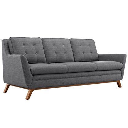 sofas | CasaFoyer Beguile Collection | Mid-Century Style Loveseat & Sofa Set | Elegant Design | Plush Cushions | Walnut-Stained Base | Perfect for Living Room or Lounge | casafoyer.myshopify.com