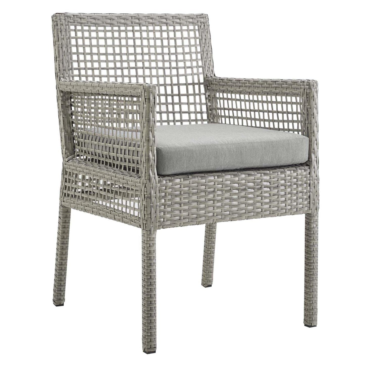 sofas | CasaFoyer Aura Outdoor Patio Collection - 7 Piece Wicker Rattan Set | Gray-on-Gray Weave | Powder-Coated Aluminum Frame | Machine Washable Cushions | Non-Marking Foot Caps | Ideal for Outdoor Gatherings | casafoyer.myshopify.com
