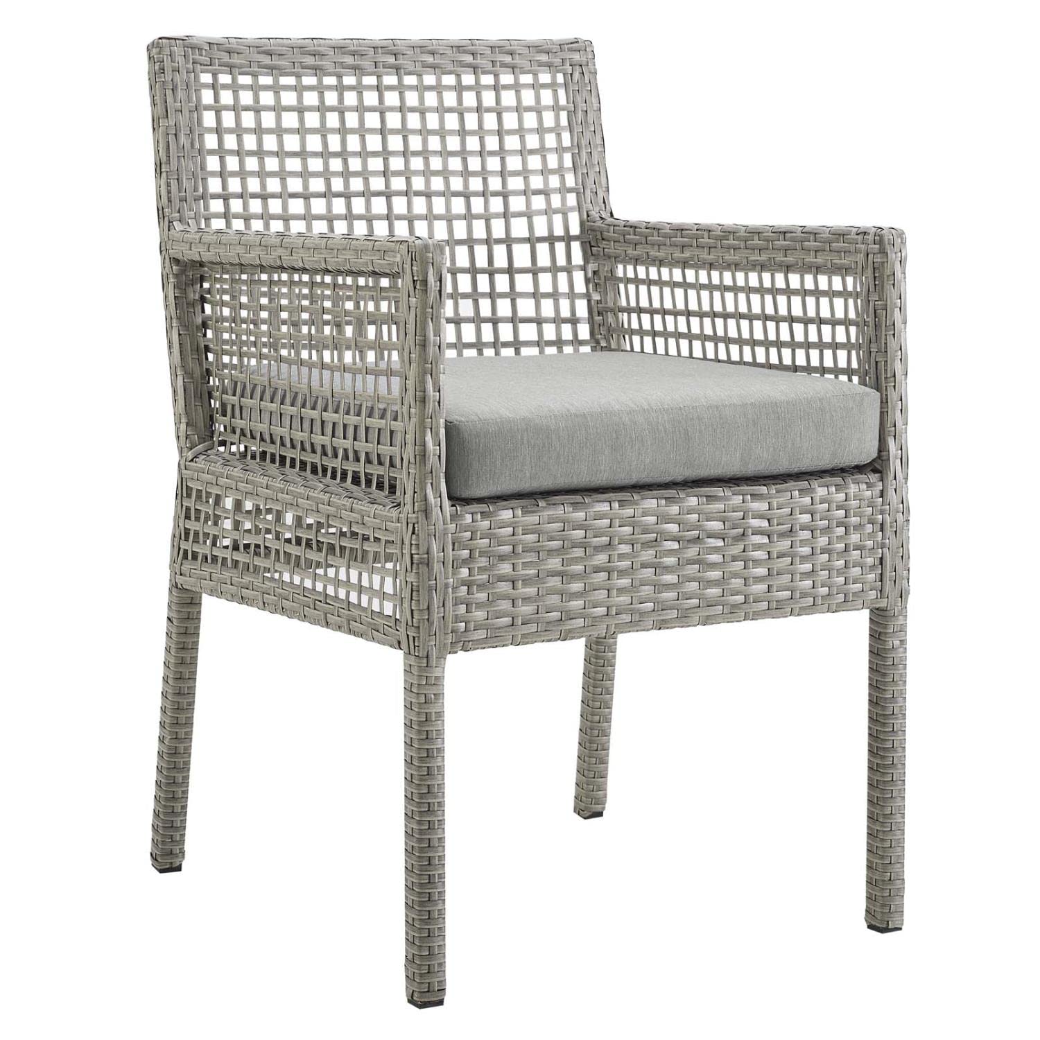 sofas | CasaFoyer Aura Outdoor Patio Collection - 7 Piece Wicker Rattan Set | Gray-on-Gray Weave | Powder-Coated Aluminum Frame | Machine Washable Cushions | Non-Marking Foot Caps | Ideal for Outdoor Gatherings | casafoyer.myshopify.com