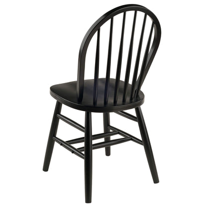 home office desk chairs | CasaFoyer  Wood Windsor Chairs | 2-Piece Set | Classic Design | Walnut Finish | Wide Contoured Seats | High Seat-Back | Double Crossbar Legs | Sturdy & Stylish | casafoyer.myshopify.com