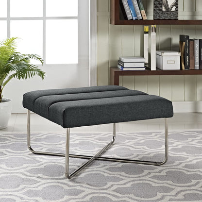 ottomans | CasaFoyer Reach Lounge Chair & Ottoman Set | Plush Cushions | Headrest Support | Polished Steel Base | Ideal for Modern Living Rooms | Includes 1 Ottoman | casafoyer.myshopify.com