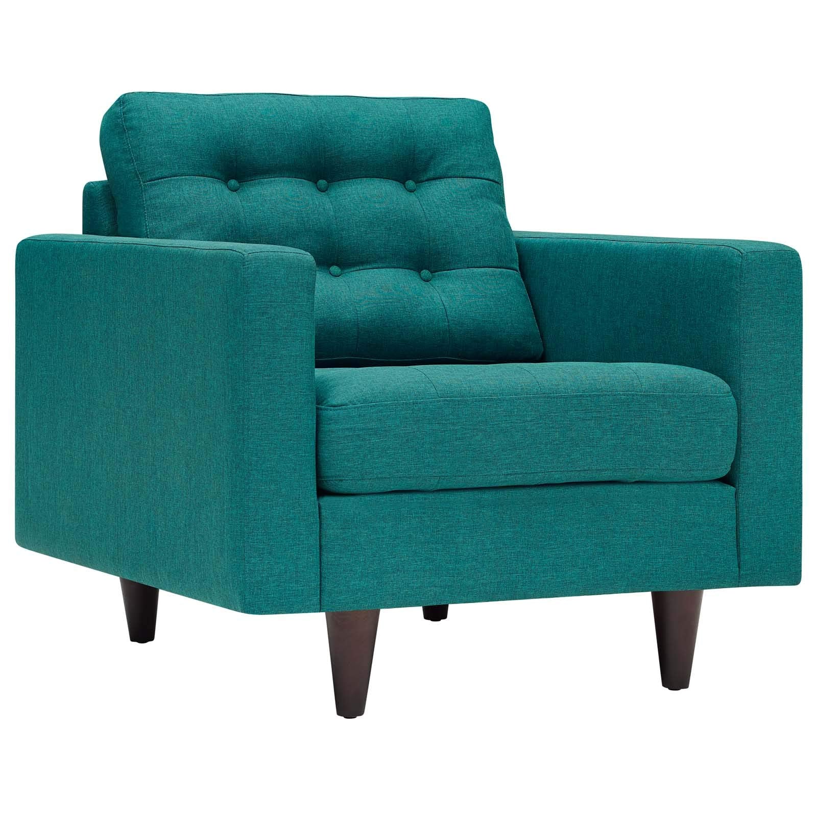 Sofa & chair Sets | Empress Upholstered Armchair & Sofa Set | Exquisite Design | Tufted Buttons | Luxurious Cushions | Teal | casafoyer.myshopify.com