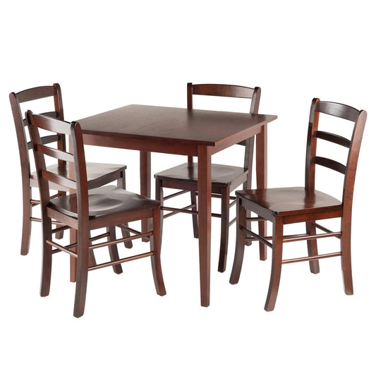 childrens table and chair sets | CasaFoyer Luxurious Dining Set | Antique Walnut Finish | Shaker-Style Design | Ideal for Kitchen or Small Dining Rooms | 29.53 W x 29.53 D x 29.13 H | 29.45 lbs | casafoyer.myshopify.com