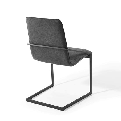 home office desk chairs | CasaFoyer Pitch Performance Fabric Upholstered Dining Armchair Set of 2 | Elegant & Durable | Matte Black Stainless Steel Frame | Comfortable Foam Seat | 330 lbs Weight Capacity | casafoyer.myshopify.com