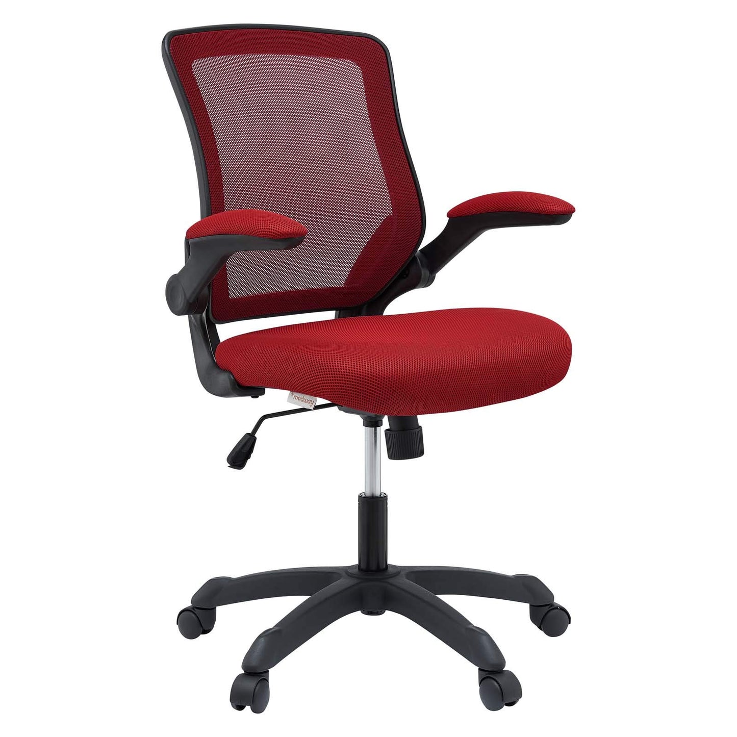home office desk chairs | CasaFoyer Veer Mesh Office Chair | Ultimate Comfort & Functionality | Breathable Back & Padded Seat | 90-Degree Rotating Armrests | Tilt & Tension Control | One-Touch Pneumatic Lift | Dual-Wheel Casters | Red | casafoyer.myshopify.com