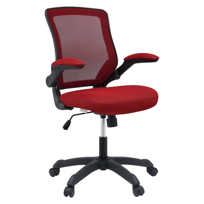 home office desk chairs | CasaFoyer Veer Mesh Office Chair | Ultimate Comfort & Functionality | Breathable Back & Padded Seat | 90-Degree Rotating Armrests | Tilt & Tension Control | One-Touch Pneumatic Lift | Dual-Wheel Casters | Red | casafoyer.myshopify.com
