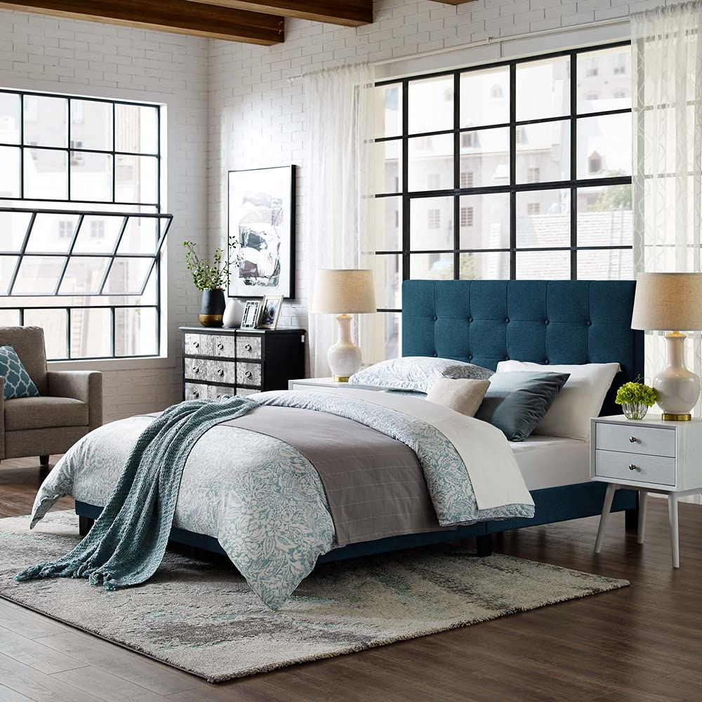 adjustable bed bases | CasaFoyer Melanie Queen Platform Bed | Chic Elegance | Contemporary Style | Upholstered Fabric | Wood Frame | No Box Spring | 800 lbs Weight Capacity | casafoyer.myshopify.com