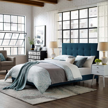 adjustable bed bases | CasaFoyer Melanie Queen Platform Bed | Chic Elegance | Contemporary Style | Upholstered Fabric | Wood Frame | No Box Spring | 800 lbs Weight Capacity | casafoyer.myshopify.com
