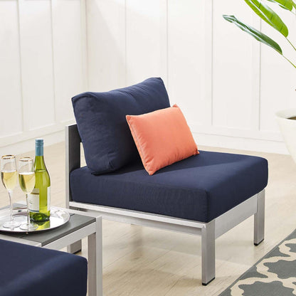 kitchen and dining room sets | CasaFoyer Shore Aluminum 3 Piece Outdoor Patio Furniture Set | Sturdy Anodized Frames | Sunbrella Fabric Cushions | Perfect for Casual Gatherings | casafoyer.myshopify.com