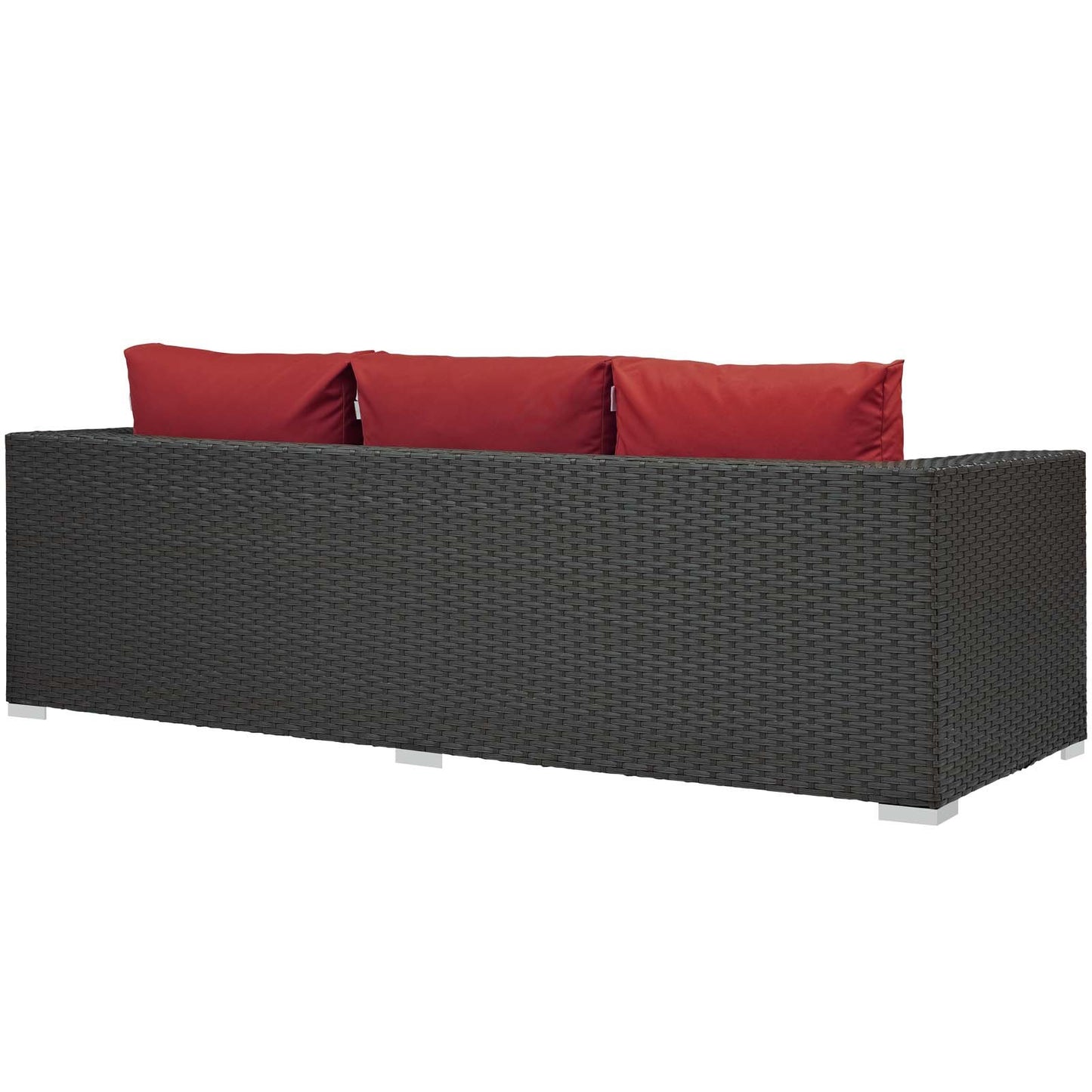 Patio Furniture Sets | Sojourn Outdoor Patio Sofa | Sunbrella Fabric | Synthetic Rattan | UV Protection | Aluminum Frame | Ideal for Patio, Backyard, Poolside | casafoyer.myshopify.com