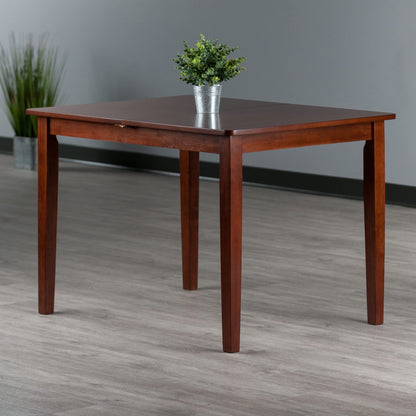 Dining Table | CasaFoyer Darren Dining Table | Solid Wood | Walnut Finish | Seats 6 | Self-Storing Butterfly Leaf | Beveled Edges | Easy Assembly | casafoyer.myshopify.com