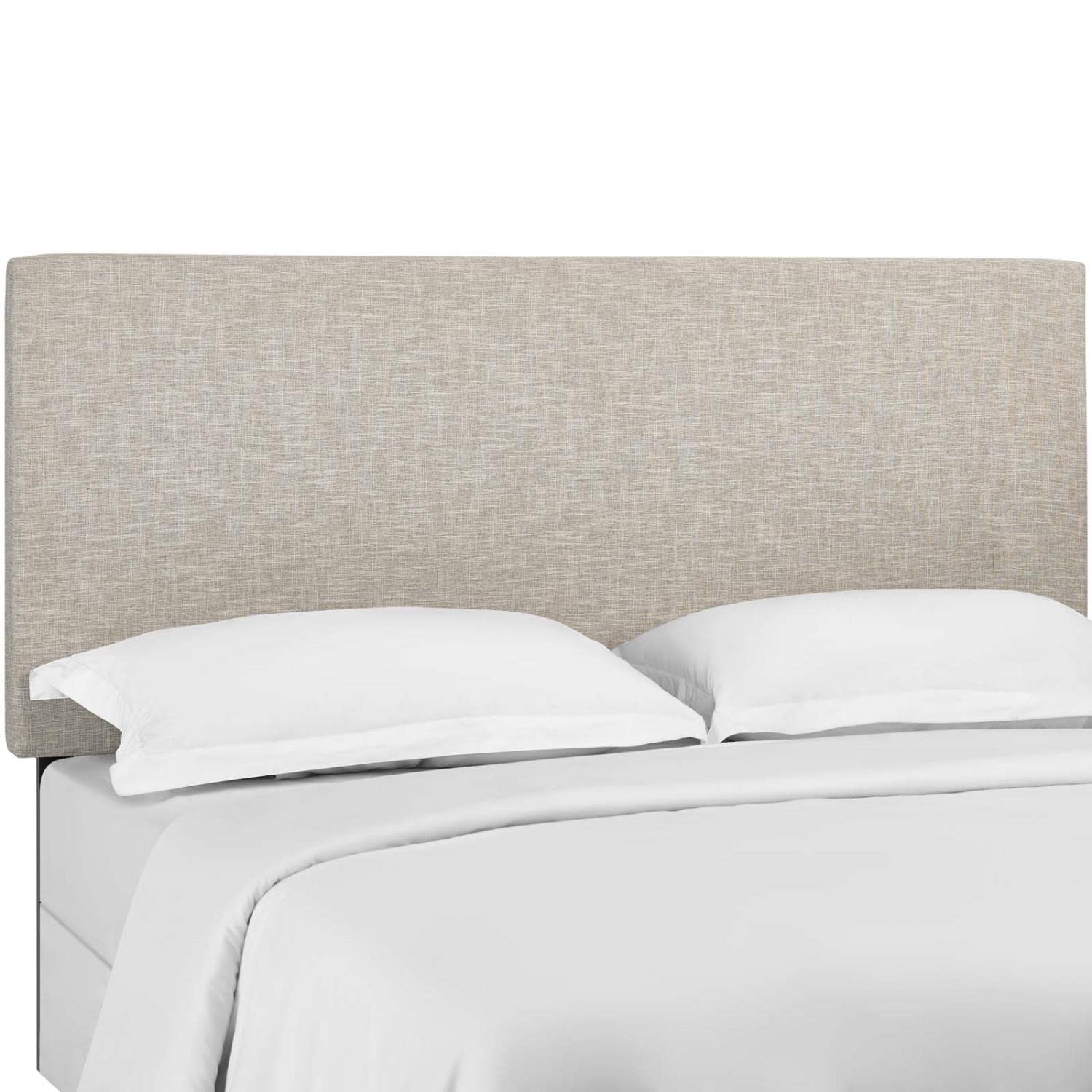 Bed | CasaFoyer Claire King and Cali/California King Headboard | Luxurious Upholstered Linen Fabric | Adjustable Height | Beige | casafoyer.myshopify.com