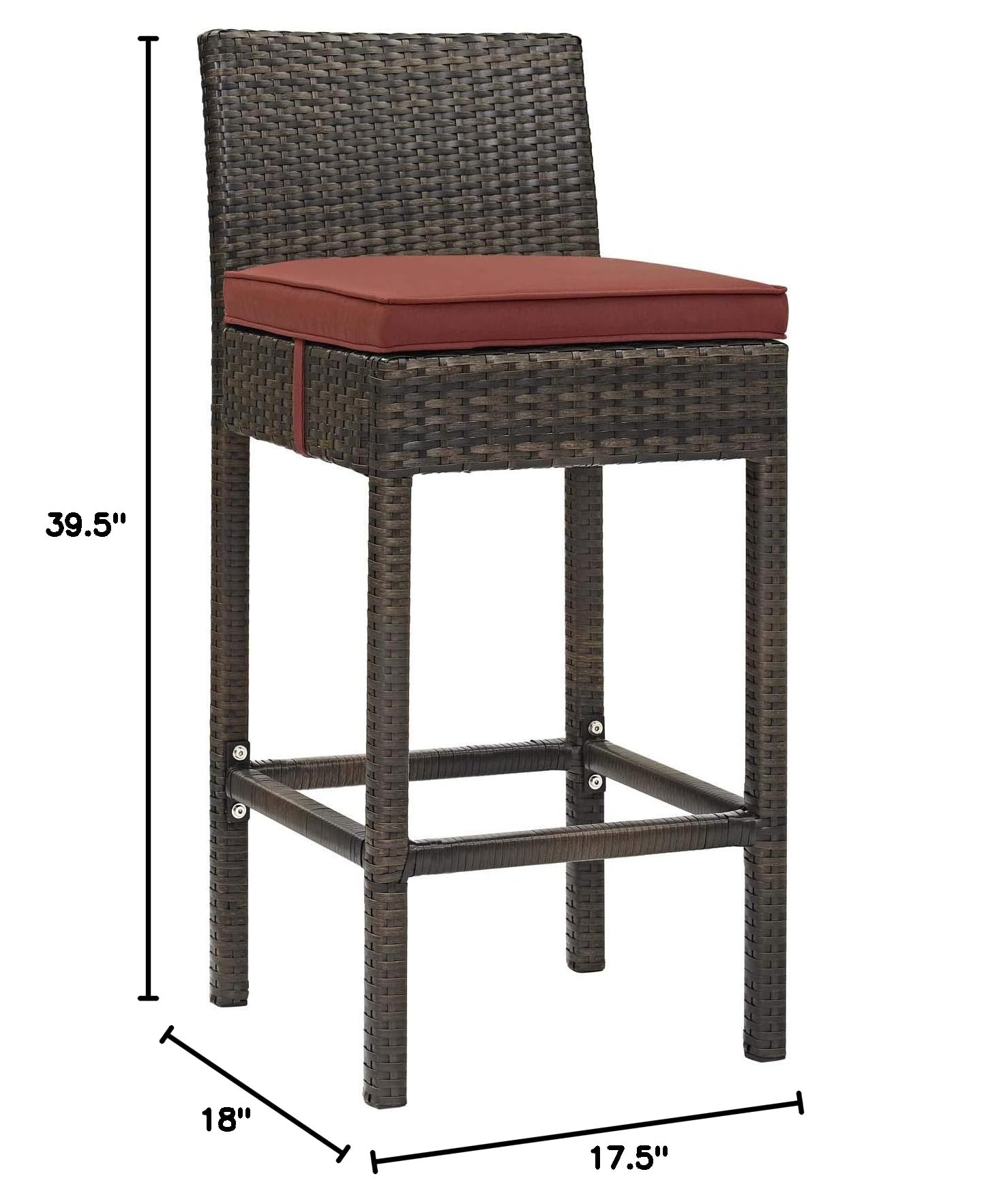 home office desk chairs | CasaFoyer Conduit Outdoor Patio Bar Stool | Stylish & Durable Wicker Rattan Design | Weather Resistant | Comfortable Cushion | Perfect for Outdoor Dining & Entertaining | casafoyer.myshopify.com