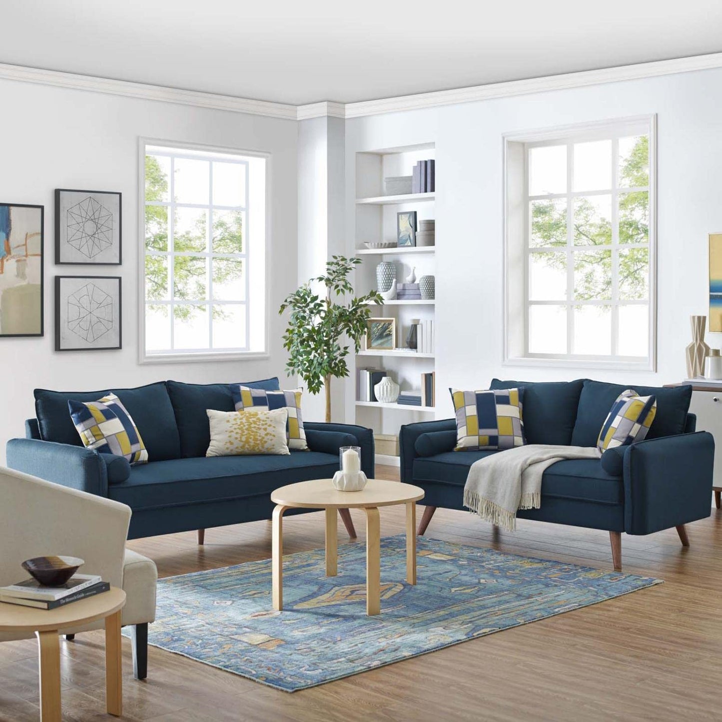 kitchen and dining room sets | CasaFoyer Revive Sofa and Loveseat Set | Vibrant & Inviting Living Space | Comfortable & Sophisticated Design | Matching Bolster Pillows | Easy to Unpack | Weight Capacity: Sofa 1323 lbs, Loveseat 880 lbs | casafoyer.myshopify.com