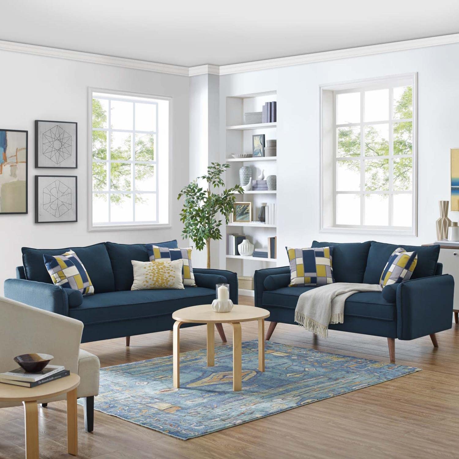 kitchen and dining room sets | CasaFoyer Revive Sofa and Loveseat Set | Vibrant & Inviting Living Space | Comfortable & Sophisticated Design | Matching Bolster Pillows | Easy to Unpack | Weight Capacity: Sofa 1323 lbs, Loveseat 880 lbs | casafoyer.myshopify.com