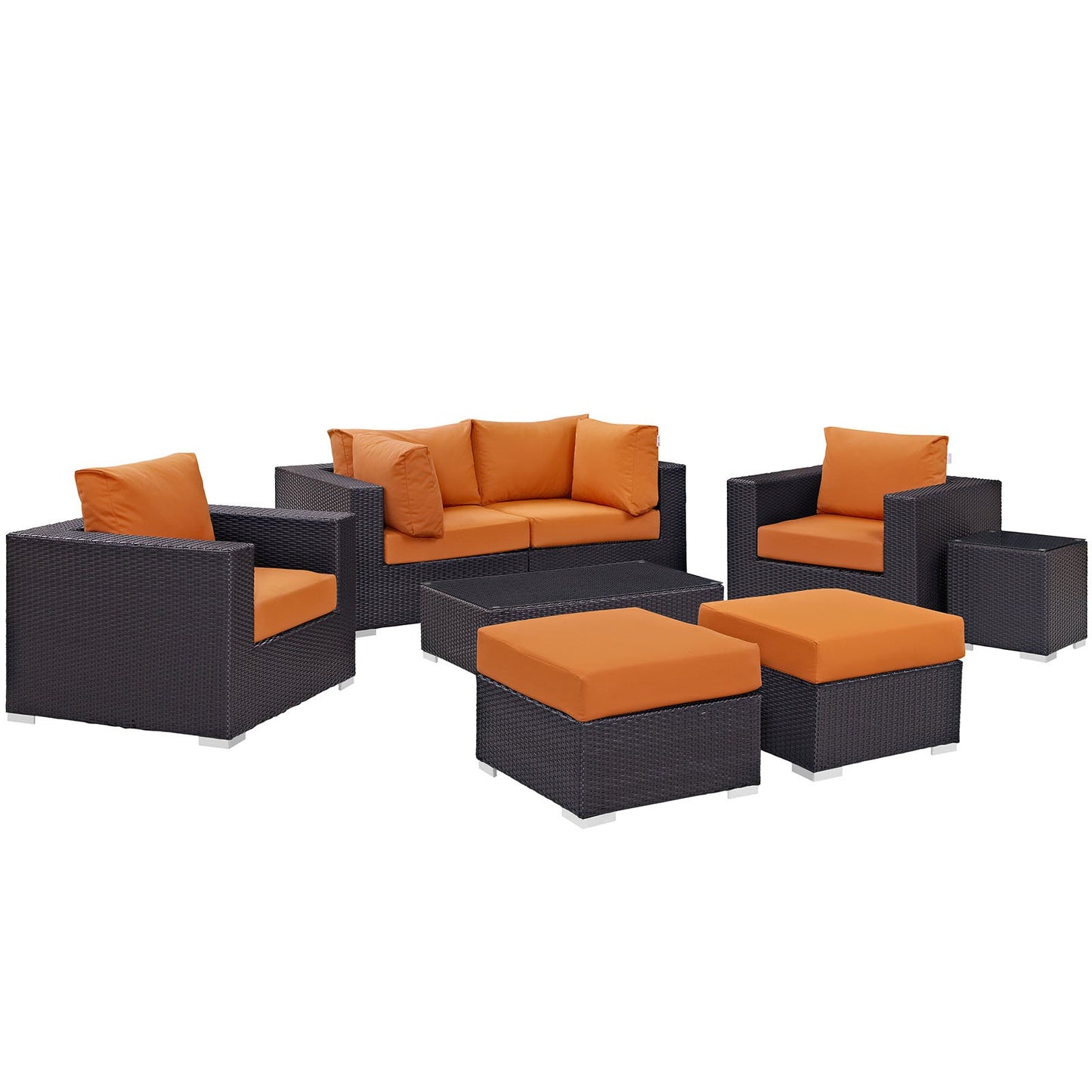kitchen and dining room sets | CasaFoyer Convene Outdoor Sectional Set | Durable Rattan Weave | Weather-Resistant Cushions | 8 Piece Patio Furniture | casafoyer.myshopify.com