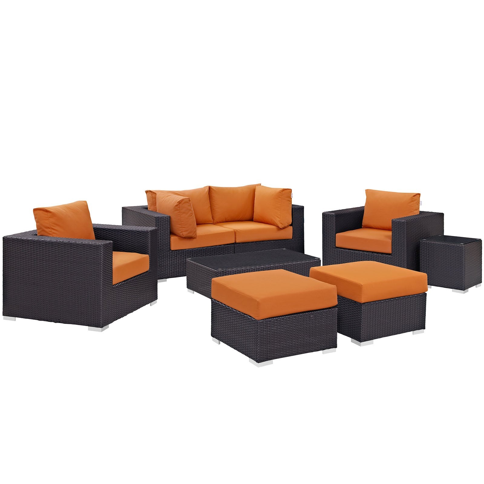 kitchen and dining room sets | CasaFoyer Convene Outdoor Sectional Set | Durable Rattan Weave | Weather-Resistant Cushions | 8 Piece Patio Furniture | casafoyer.myshopify.com
