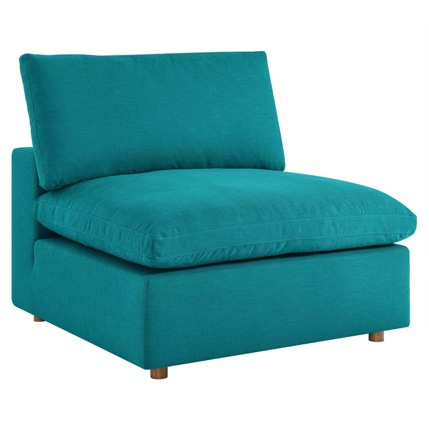 sofas | CasaFoyer Commix Armless Chair | Plush Comfort | Sleek Design | Soft Polyester Fabric | Cotton & Down Cushions | Solid Wood Frame | Ideal for Modern Homes | casafoyer.myshopify.com