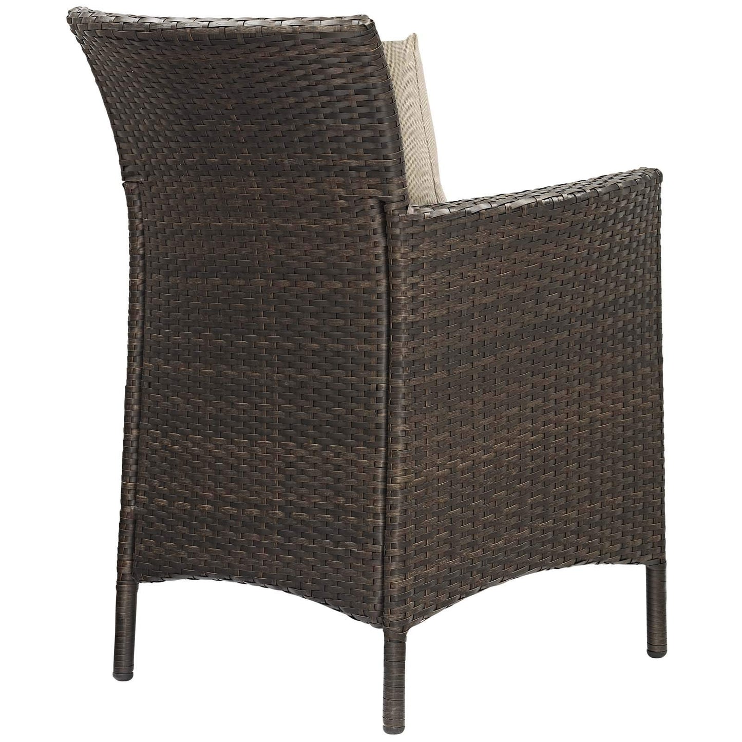 kitchen and dining room sets | CasaFoyer Conduit Outdoor Patio Dining Collection | Transitional Style | UV-Resistant Wicker Rattan | Waterproof Cushions | 5 Piece Set | casafoyer.myshopify.com
