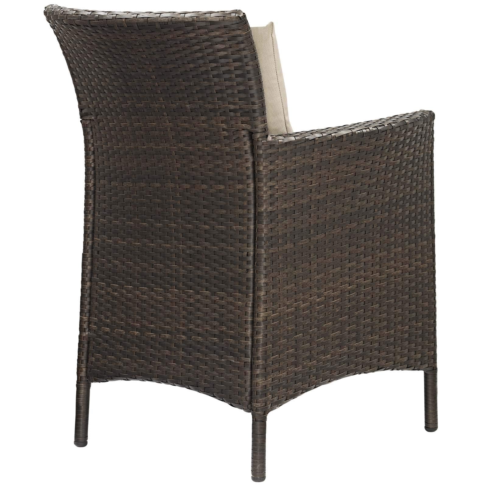 kitchen and dining room sets | CasaFoyer Conduit Outdoor Patio Dining Collection | Transitional Style | UV-Resistant Wicker Rattan | Waterproof Cushions | 5 Piece Set | casafoyer.myshopify.com