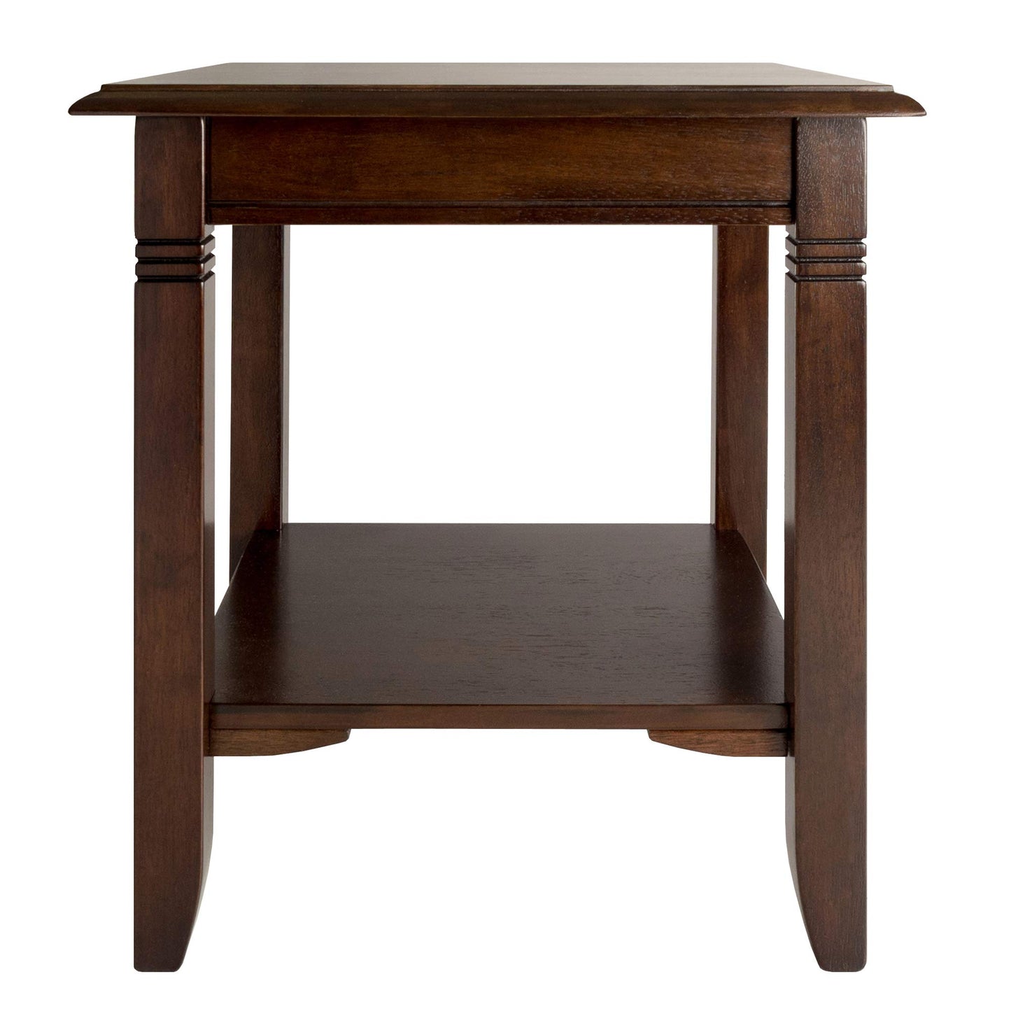 TABLE | Ergode  Wood Nolan End Table | Stylish & Durable | Cappuccino Finish | Convenient Storage | Tapered Legs | Beveled Edges | Solid Wood & Composite Materials | Easy Assembly | 20 W x 20 D x 21.97 H | casafoyer.myshopify.com
